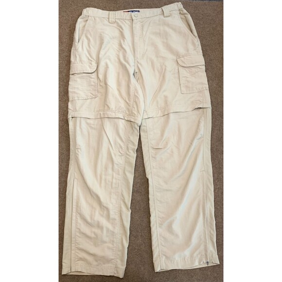 Reel Legends Convertible Pants Mens L Cargo Fishing Hiking Camping Shorts Nylon - Picture 1 of 10